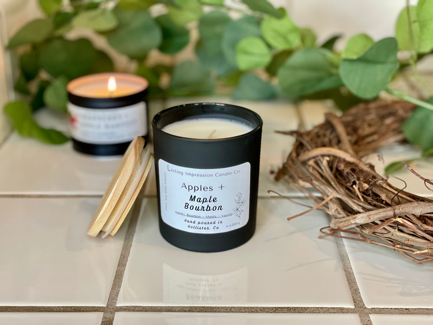 Apples & Maple Bourbon Scented | Pure Soy Candle