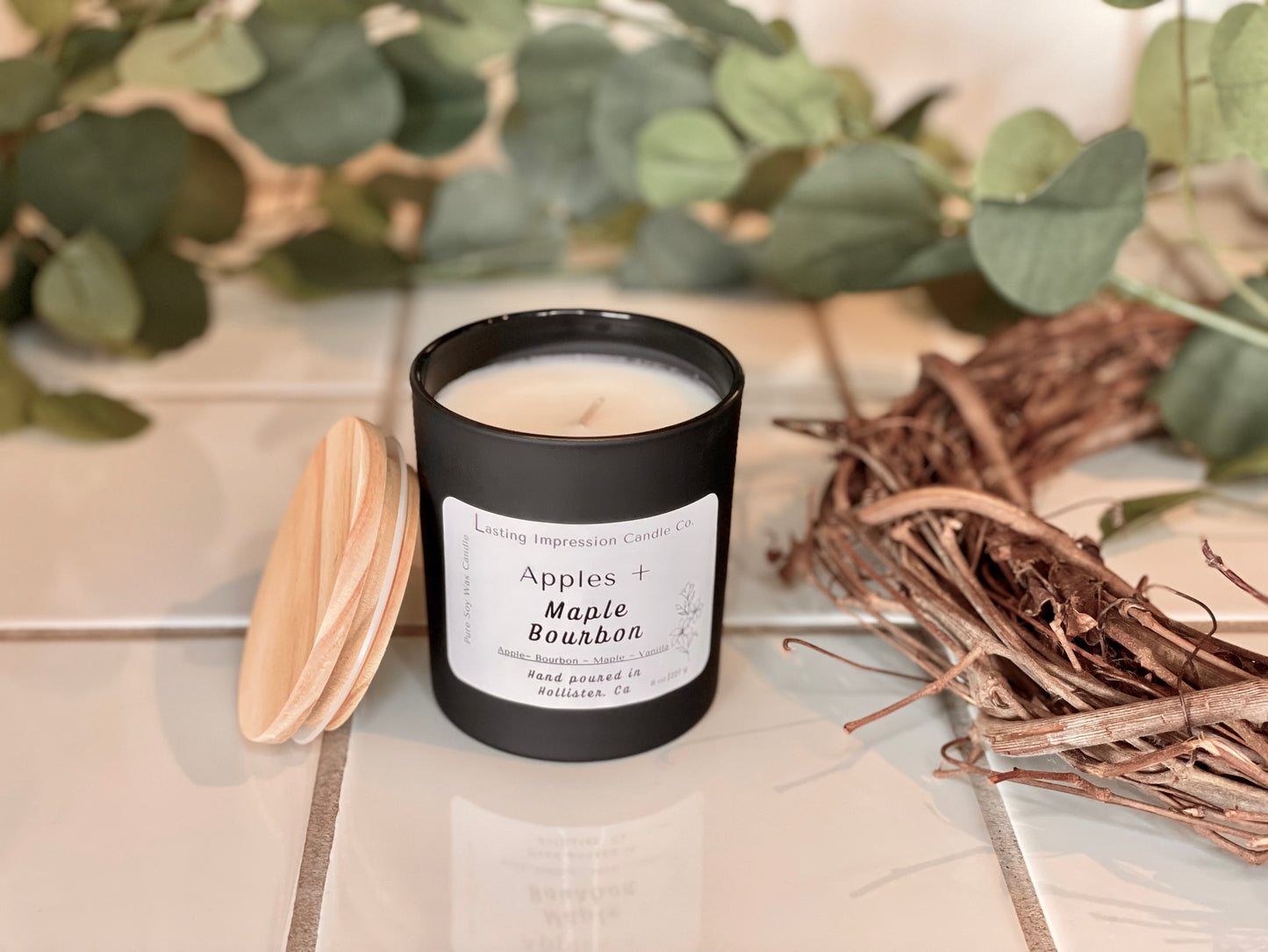 Apples & Maple Bourbon Scented | Pure Soy Candle