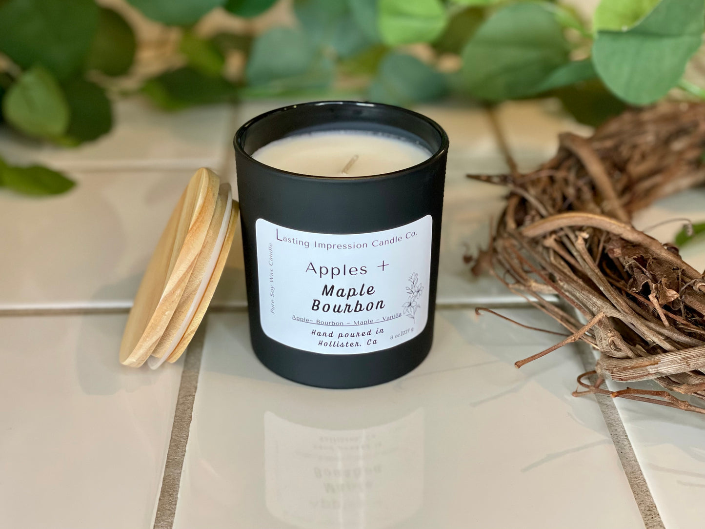 Apples & Maple Bourbon Scented | Pure Soy Candle