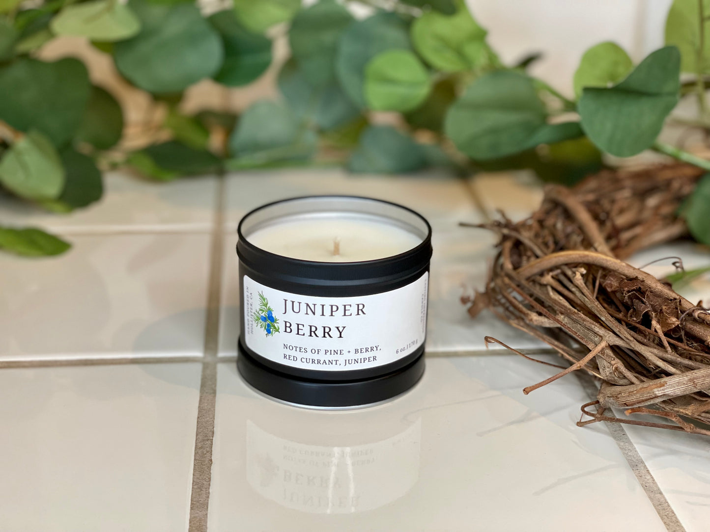 Juniper Berry Scented | Pure Soy Candle