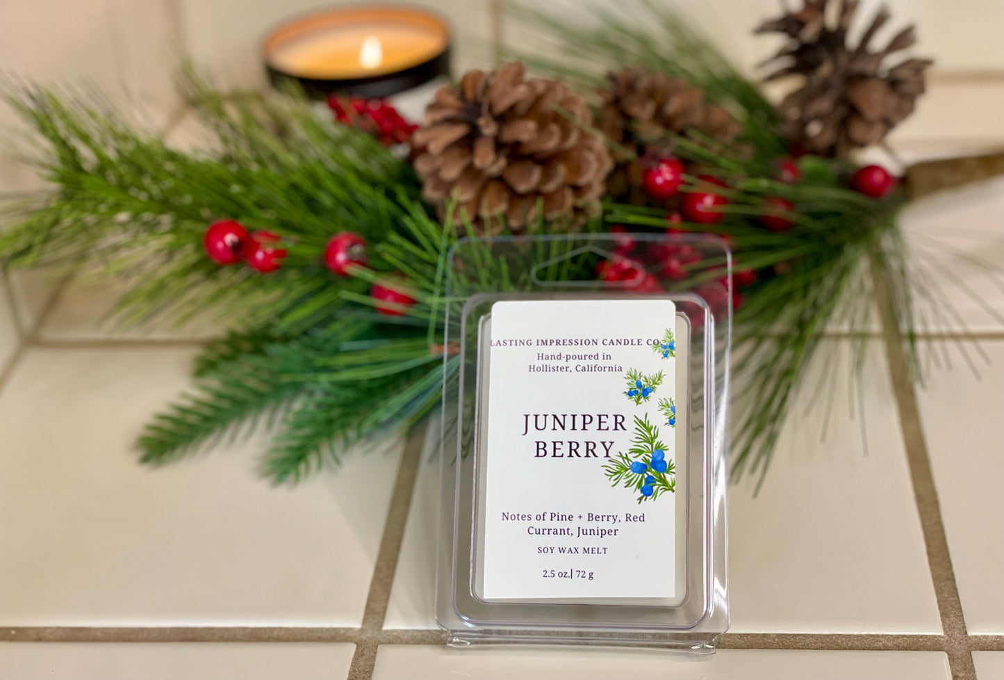 Juniper Berry Scented | Pure Soy Wax Melt
