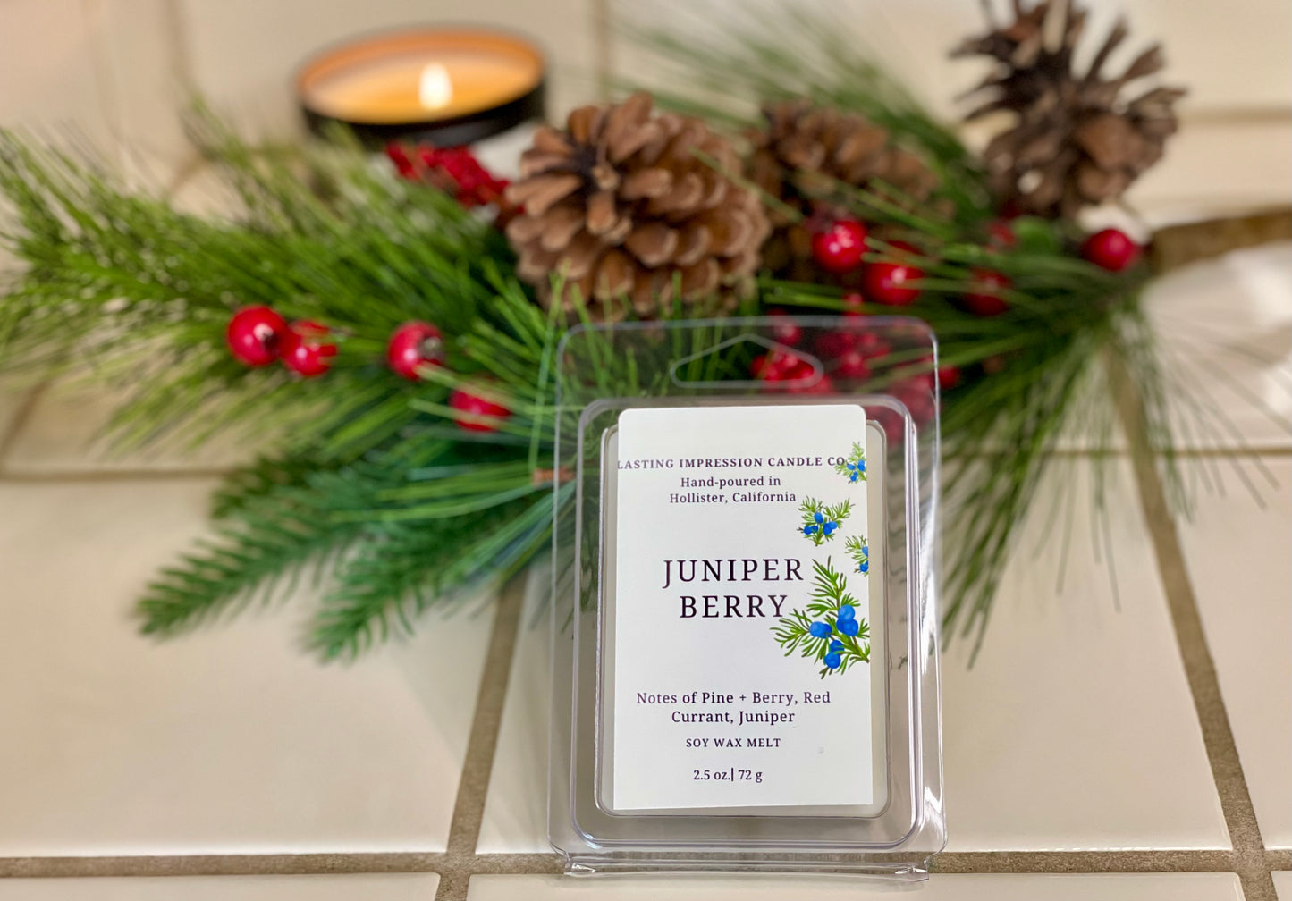 Juniper Berry Scented | Pure Soy Wax Melt