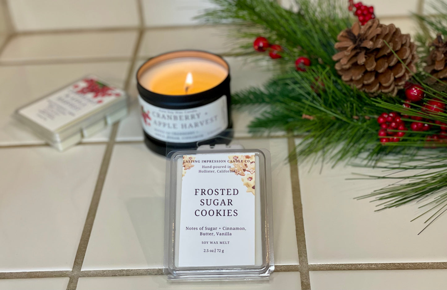 Cranberry & Apple Harvest Scented | Pure Soy Wax Melt
