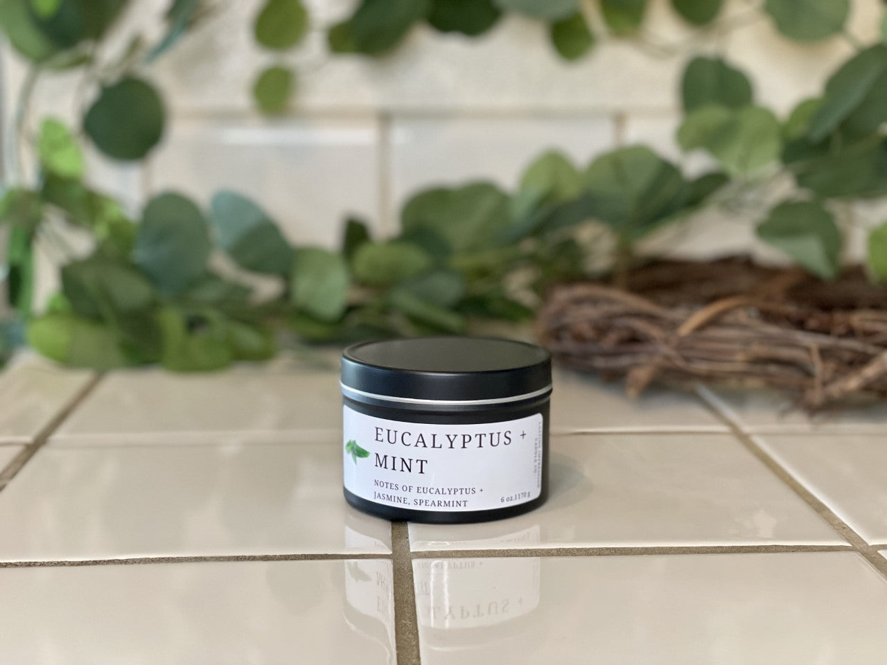Eucalyptus + Mint Scented | Pure Soy Candle