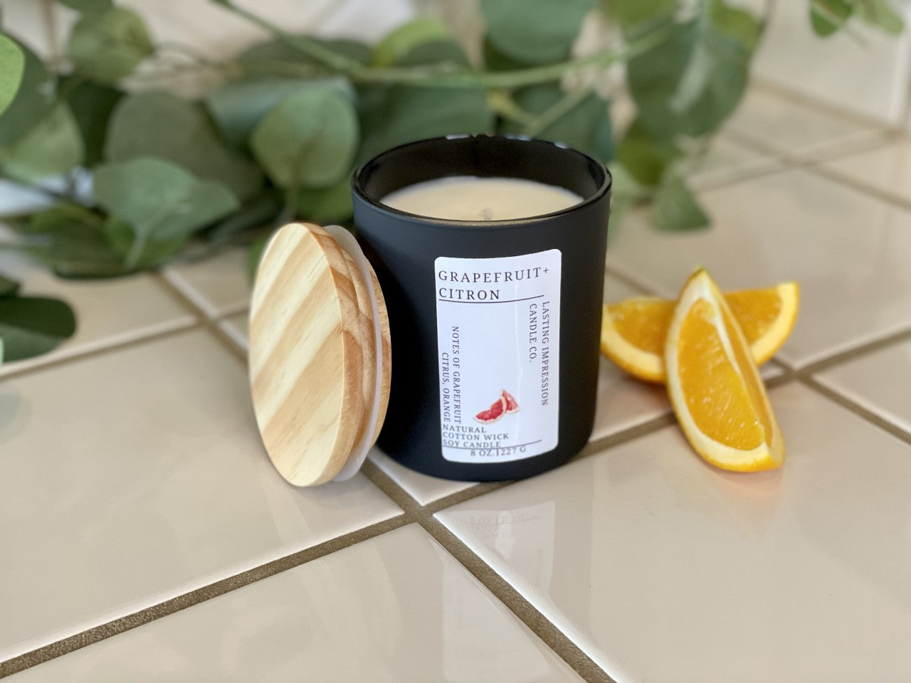 Grapefruit + Citron Scented | Pure Soy Candle