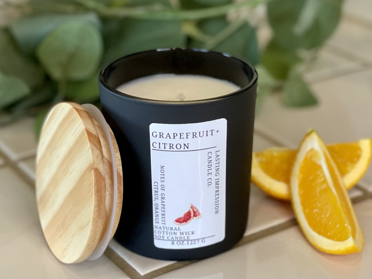 Grapefruit + Citron Scented | Pure Soy Candle