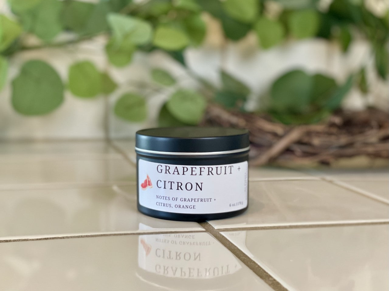 Grapefruit + Citron Scented | Pure Soy Candle