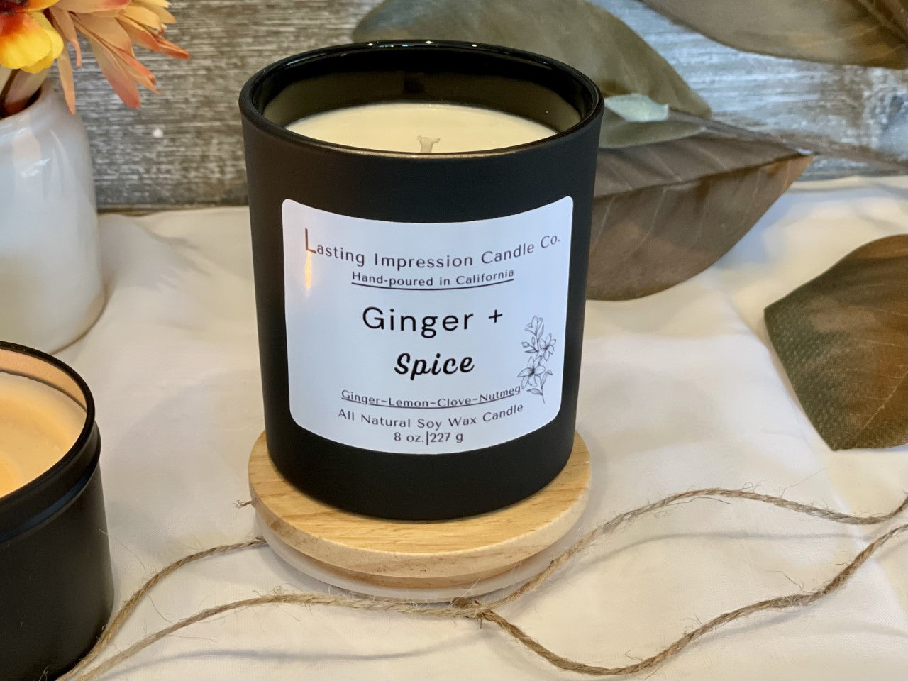 Ginger & Spice Scented | Pure Soy Candle