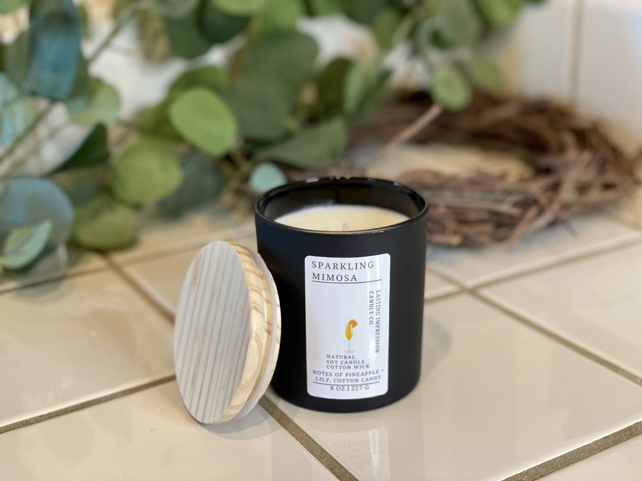Sparkling Mimosa Scented | Pure Soy Candle