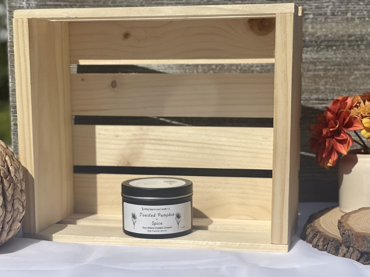 Toasted Pumpkin & Spice Scented | Pure Soy Candle