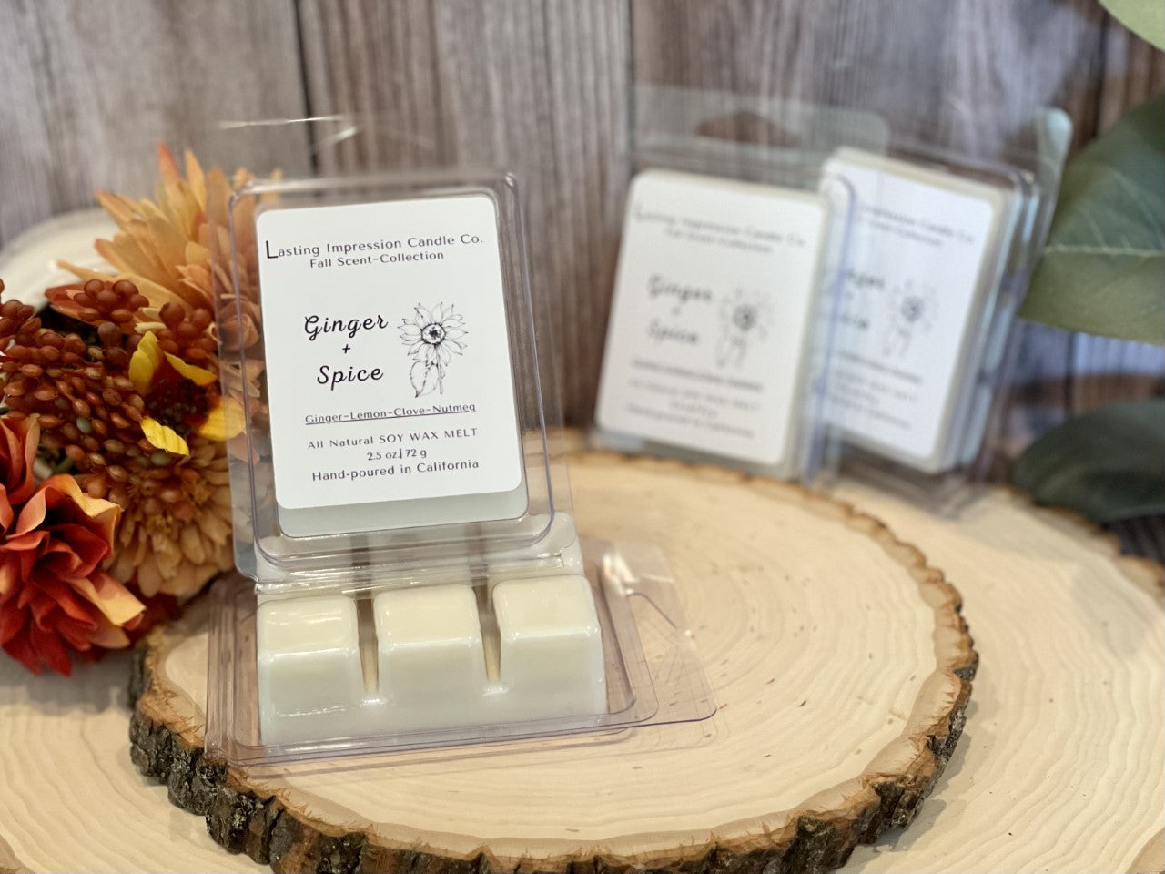 Ginger & Spice Scented | Pure Soy Wax Melt