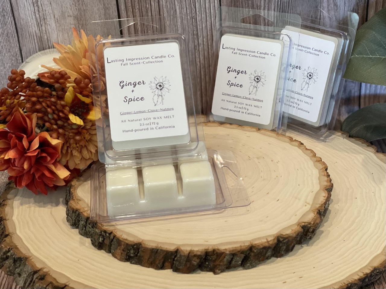 Ginger & Spice Scented | Pure Soy Wax Melt