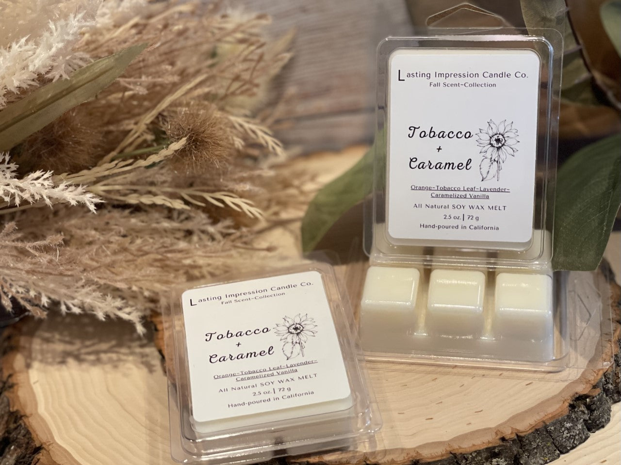 Tobacco & Caramel Scented | Pure Soy Wax Melt