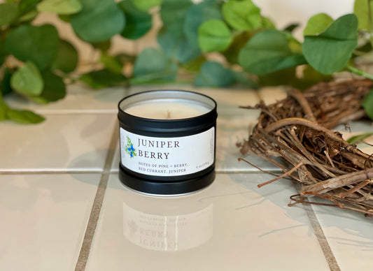 Juniper Berry Scented | Pure Soy Candle