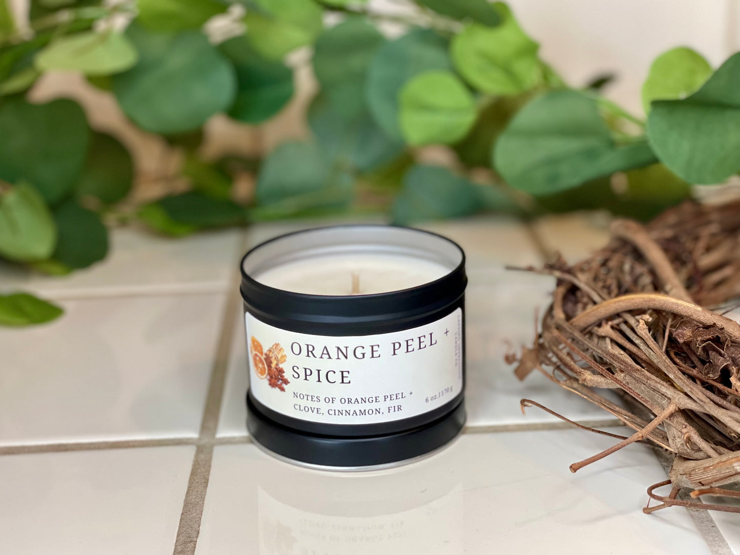 Orange Peel & Spice Scented | Pure Soy Candle