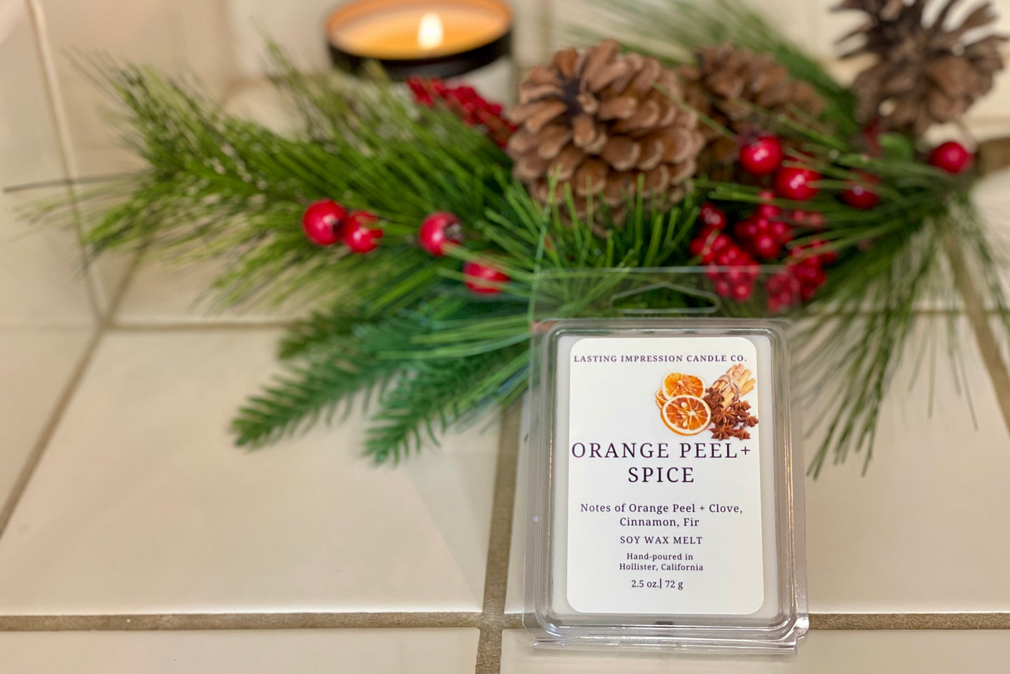 Orange Peel & Spice Scented | Pure Soy Wax Melt