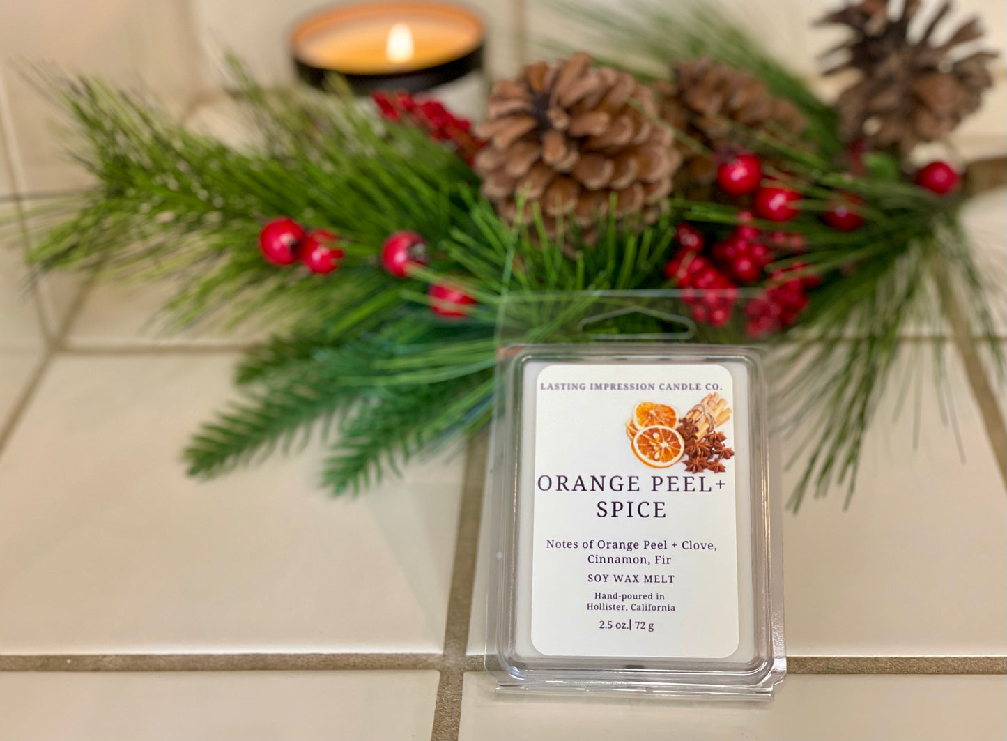 Orange Peel & Spice Scented | Pure Soy Wax Melt