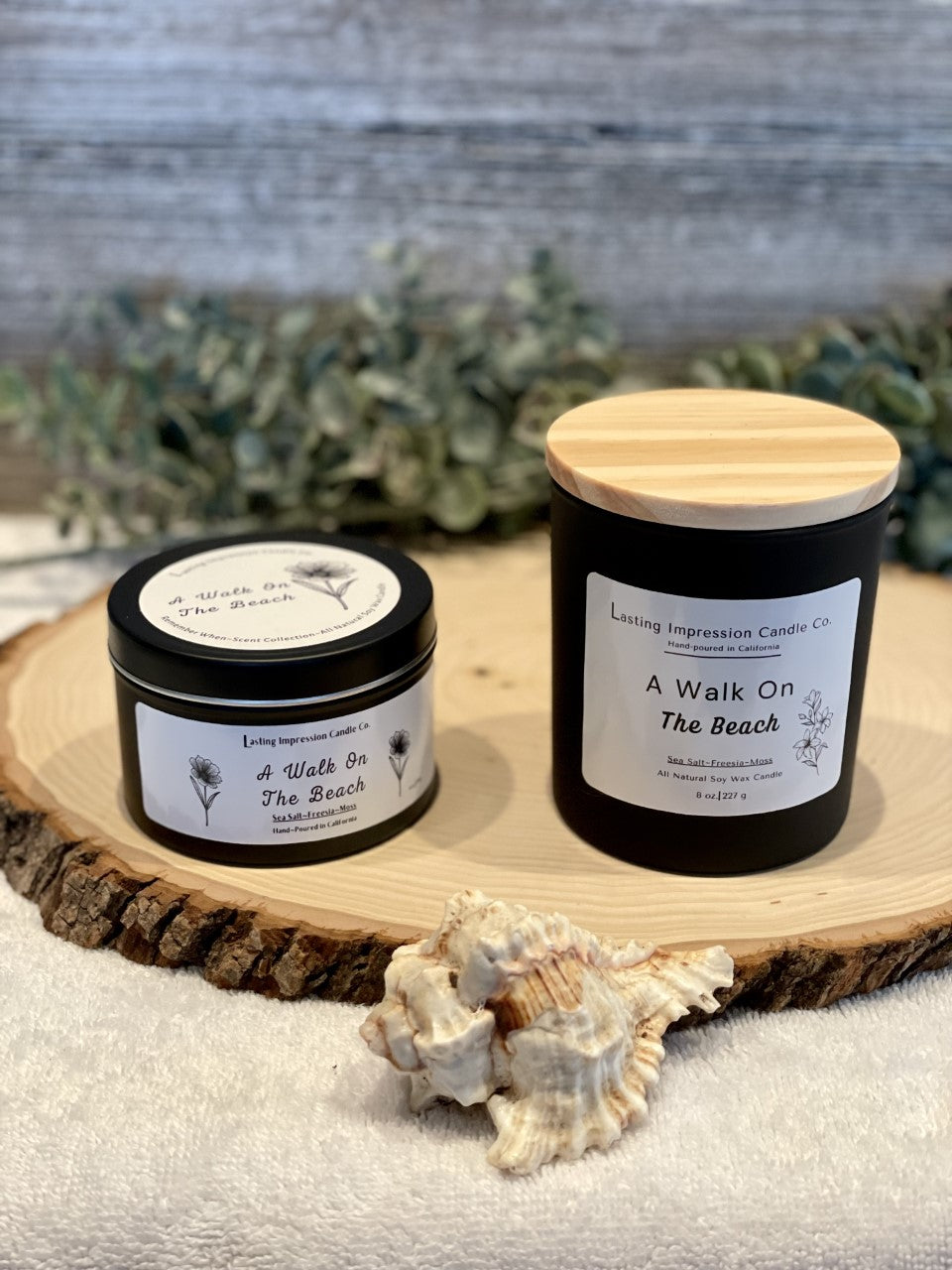 A Walk On The Beach Scented | Pure Soy Candle