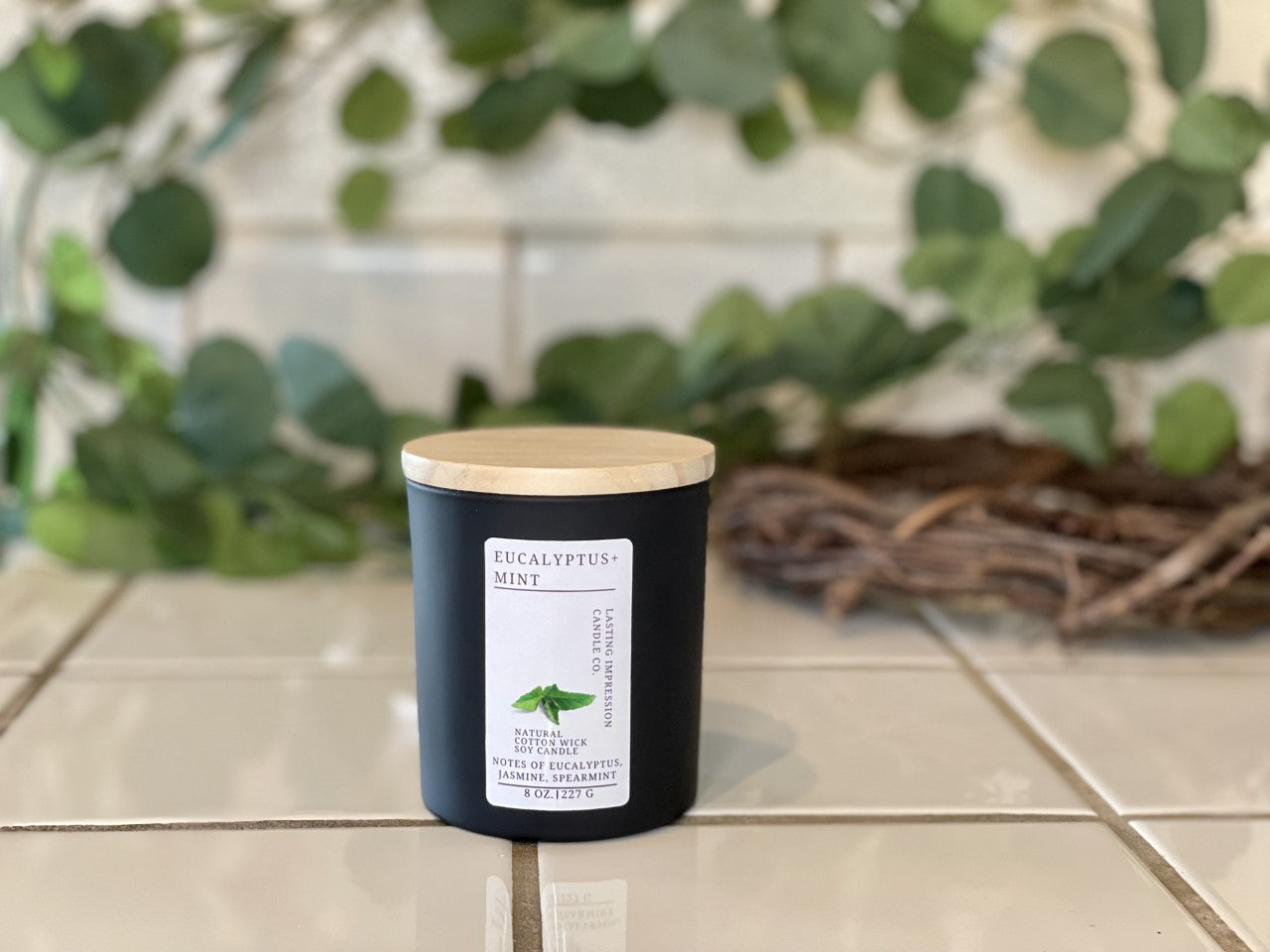 Eucalyptus + Mint Scented | Pure Soy Candle