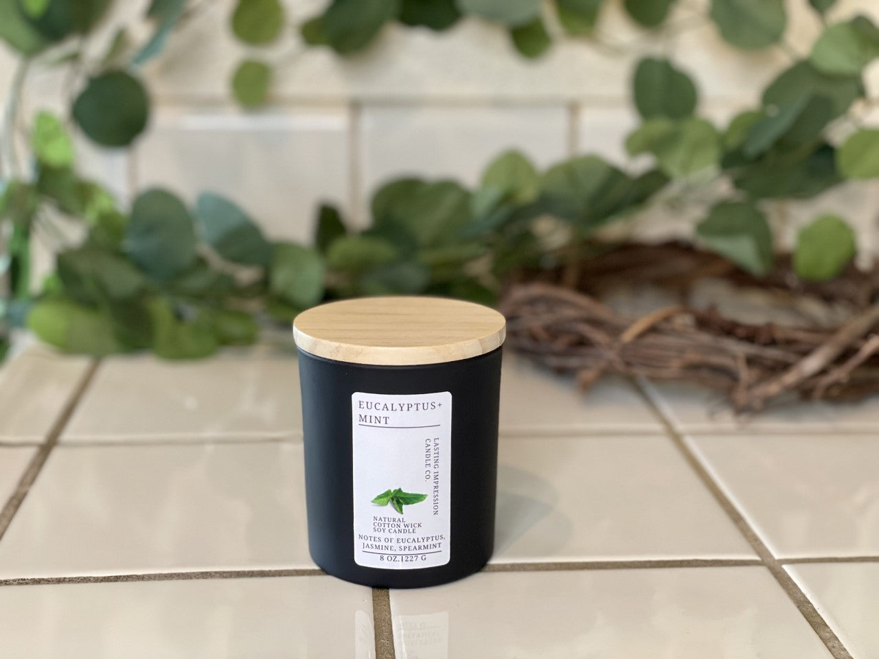 Eucalyptus + Mint Scented | Pure Soy Candle