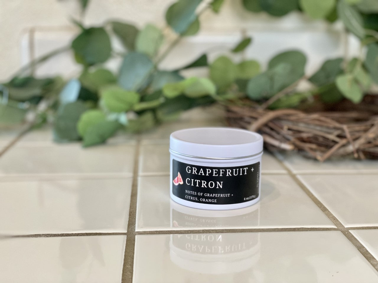 Grapefruit + Citron Scented | Pure Soy Candle