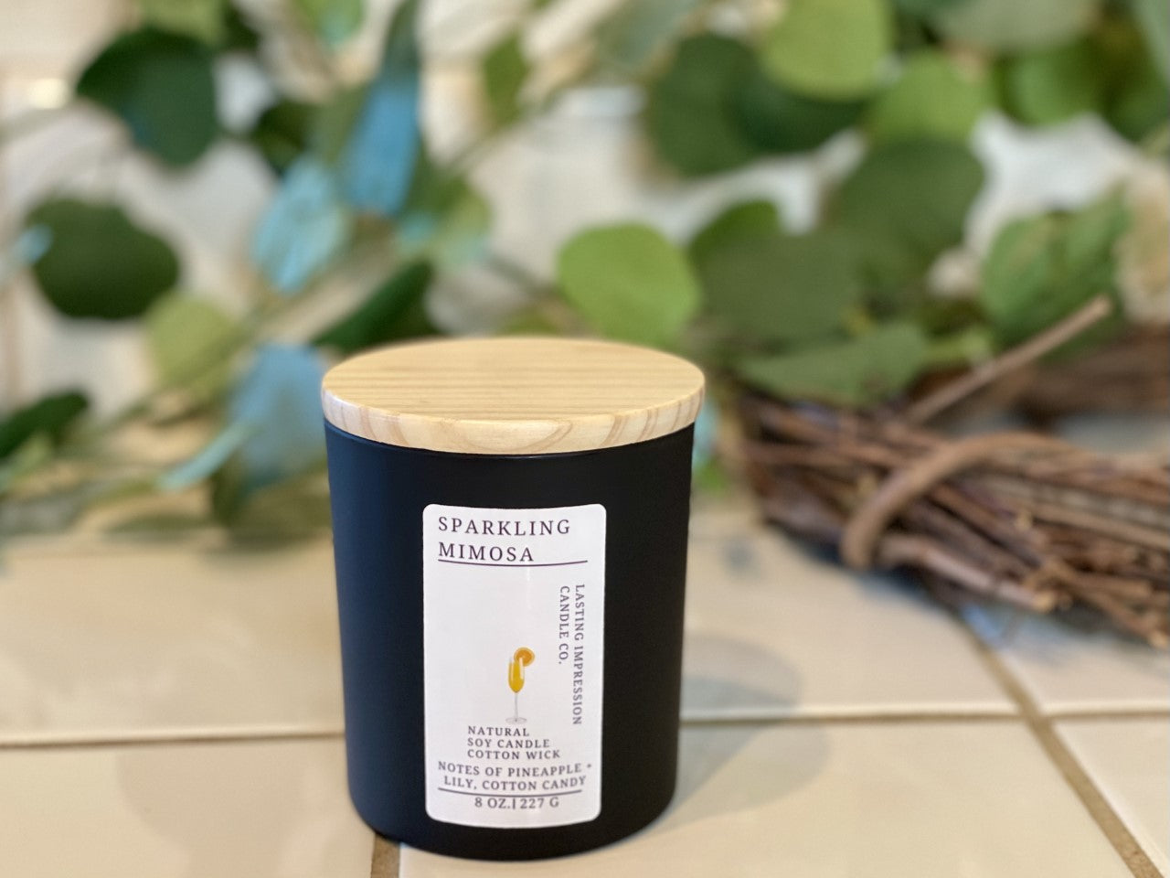 Sparkling Mimosa Scented | Pure Soy Candle