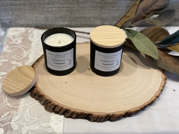 Tobacco & Caramel Scented | Pure Soy Candle
