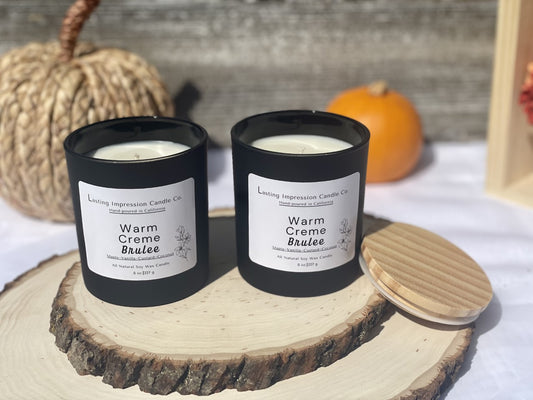 Warm Creme Brulee Scented | Pure Soy Candle