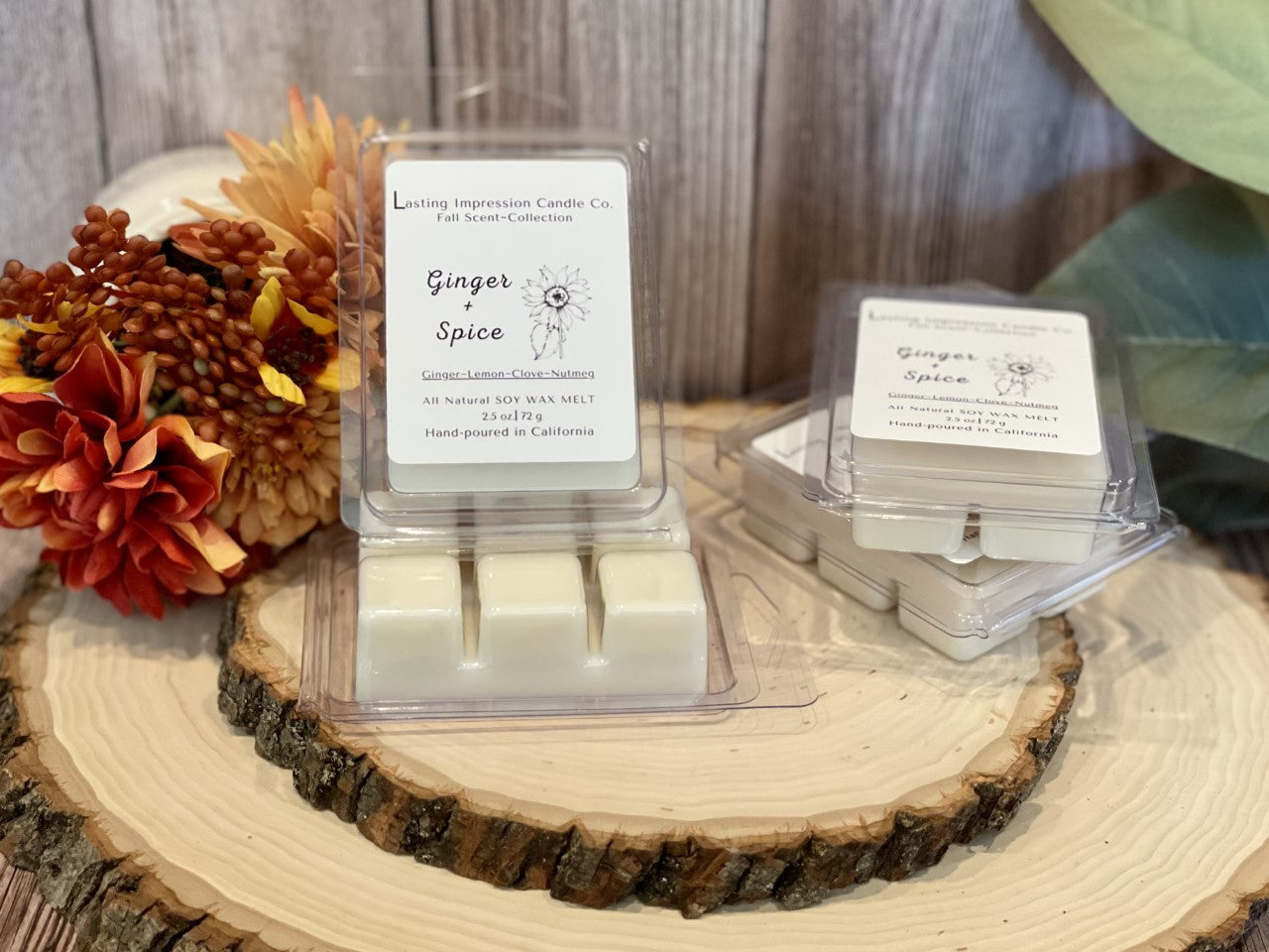 Ginger & Spice Scented | Pure Soy Wax Melt