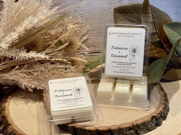 Tobacco & Caramel Scented | Pure Soy Wax Melt