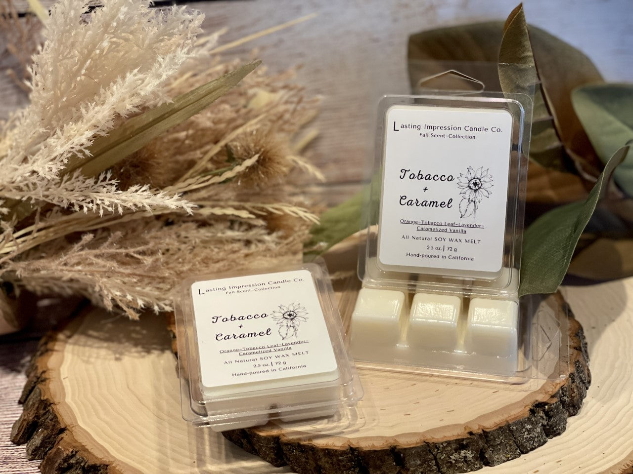 Tobacco & Caramel Scented | Pure Soy Wax Melt